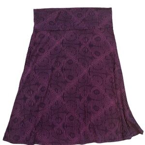 Lularoe Purple Patterned Skirt Sz 2XL Plus Size